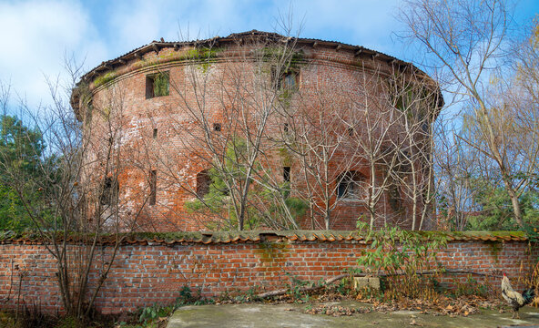 Zindan Tower in an abandoned old prison, a fragment of the fortress. Lenkoran, Azerbaijan