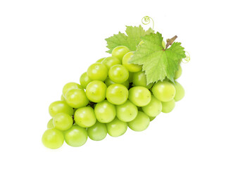 grapes isolated on white