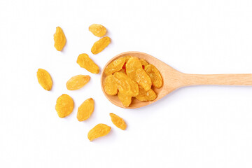 spoon full of dried raisin