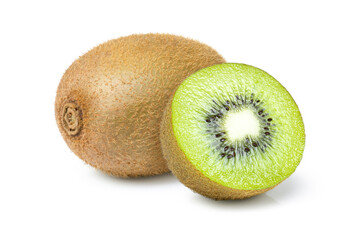 Obraz premium kiwi fruit isolated on white