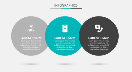Set Emergency call 911, Cross hospital medical and . Business infographic template. Vector