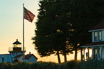 Point No Point Lighthouse in Early Morning Light