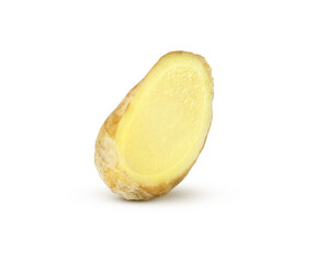 Ginger slice isolated on a white background