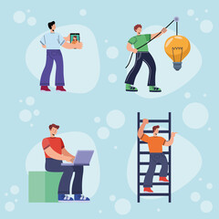 four innovative men group