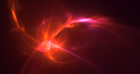 3D rendering abstract colorful fractal light background