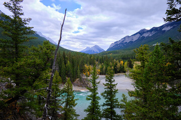 Bow River in Bow Valley, Banff National Park, Alberta, Canada