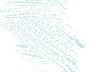 Grunge texture. Distress blue rough trace. Classic