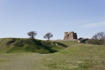 View of Kalø caste in jutland denmark on a summer day