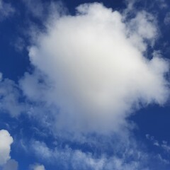 blue sky with clouds