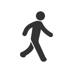 Man walking activity icon vector illustration.