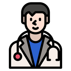 doctor line icon