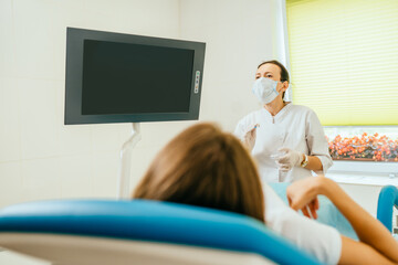 Gynecologist using sterile tools for patient diagnostic