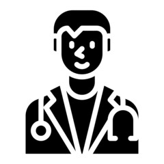 doctor glyph icon