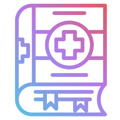 Obraz premium book gradient icon