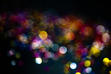 glittering shine bulbs lights background. abstract blurred of bl
