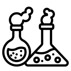 flask line icon