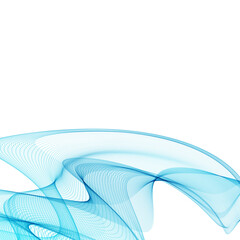 Abstract vector background with smooth color wave. Smoke wavy lines