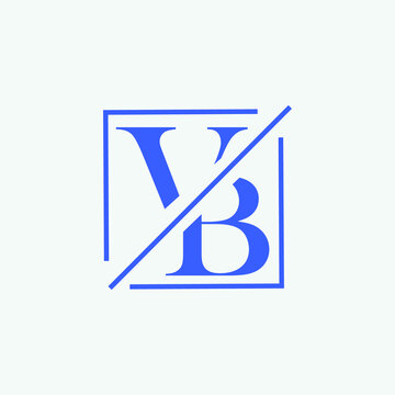 VB logo minimal, letters logo, monogram, minimalist, vector template