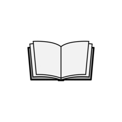 Open book icon design template vector illustration