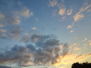 clouds at sunset
