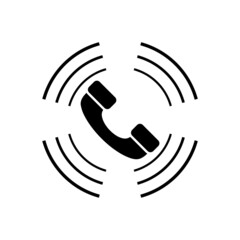 Phone tube icon isolated on white background