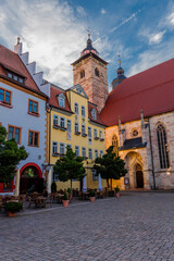 Fototapeta premium Spaziergang durch das schöne Ambiente der Fachwerkstadt Schmalkalden - Thüringen
