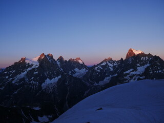 Barre des Ecrins at sunrise