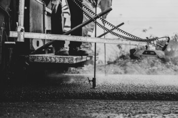 Obraz premium Road service build the highway