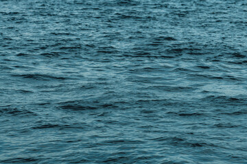 Dark waters, rippled surface of cold Adriatic sea water