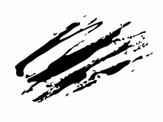 Vector AbstractStroke Brush Hand Drawn Stripe Texture in Black Color Sketch Simple Pattern isolated on White Background Strokes Line Shape
