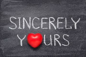 sincerely yours heart