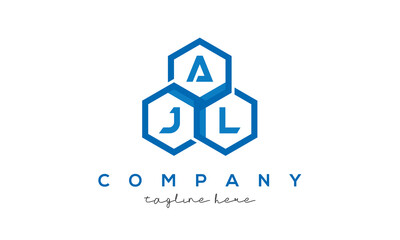 AJL three letters creative polygon hexagon logo