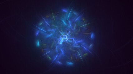 Fototapeta premium 3D rendering abstract mandala fractal background