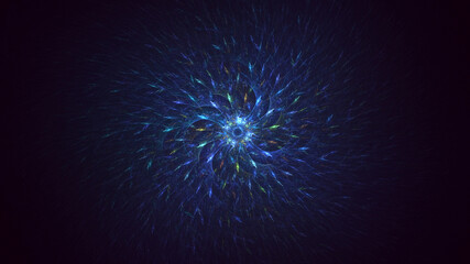 Fototapeta premium 3D rendering abstract circle light background
