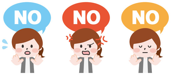 NOと言う女性