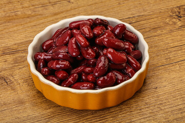 Canned red Kidney in the bowl