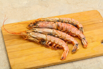 Tasty big Langoustine over the board
