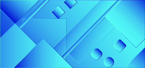 Abstract Blue Background With Triangles