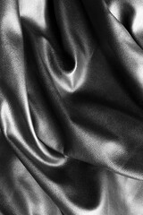 Fototapeta premium Black draped leather