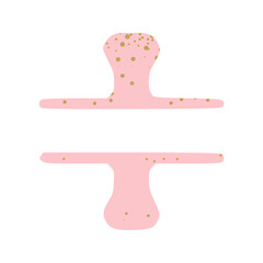 letter i pink glamorous name monogram, name initial clip art