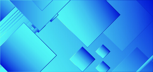 Abstract Blue Background With Lines