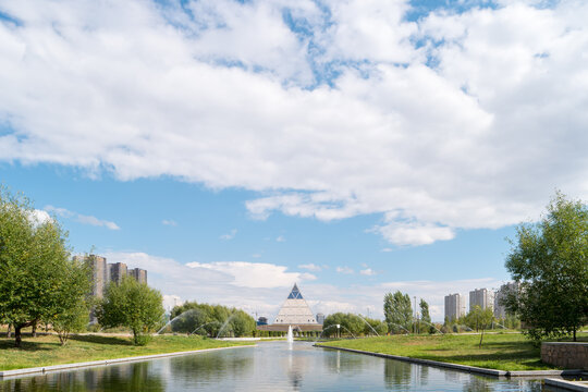 Astana, Kazakhstan - September 6, 2016: Palace Of Peace And Reconciliation