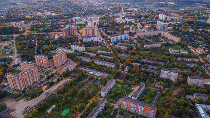 Solnechnogorsk city, Moscow region aerial photography