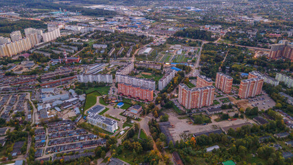 Solnechnogorsk city, Moscow region aerial photography