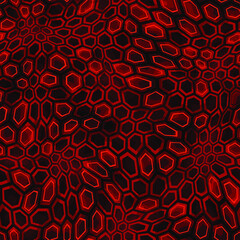 Hexagonal camouflage seamless patern. Abstract modern endless digital contemporary design texture. Military geometric ornament for fabric, fashion and vinyl wrap print. Vector illustration.