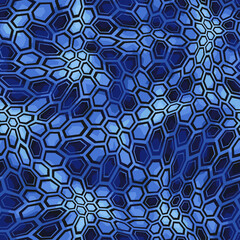 Hexagonal camouflage seamless patern. Abstract modern endless digital contemporary design texture. Military geometric ornament for fabric, fashion and vinyl wrap print. Vector illustration.