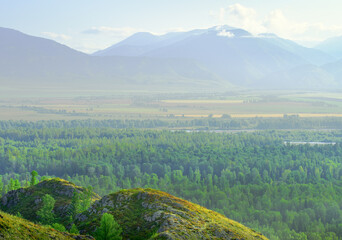 Uymon valley in the Altai Mountains