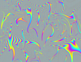 Hippie Trippy Psychedelic Rainbow Background LSD Colorful Wallpaper. Abstract Hypnotic Illusion. Hippie Retro Texture Glitch and Disco