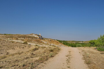 Troupeau de moutons dans la campagne. Andalousie. Espagne.