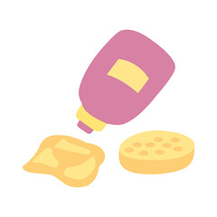 Beauty and makeup flat icons on a white background.